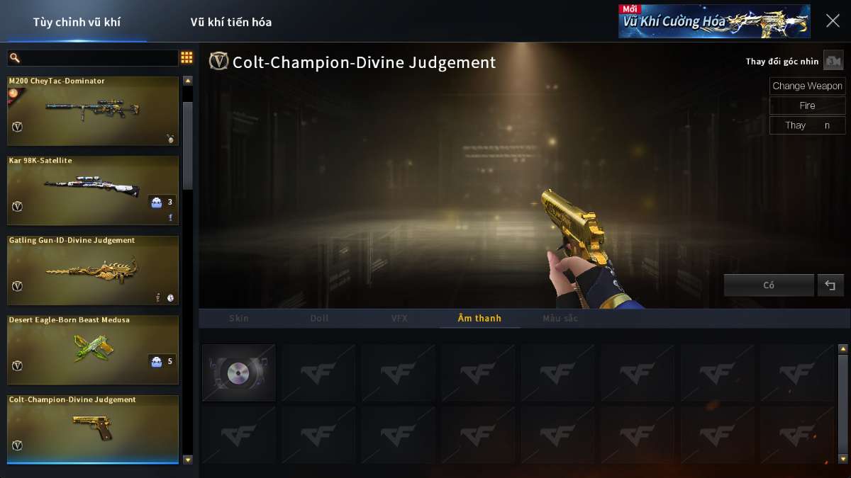 shop acc cf uy tin gia re